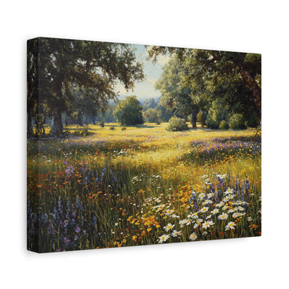 Wildflower Meadow Canvas Print — Matte Stretched Wall Art