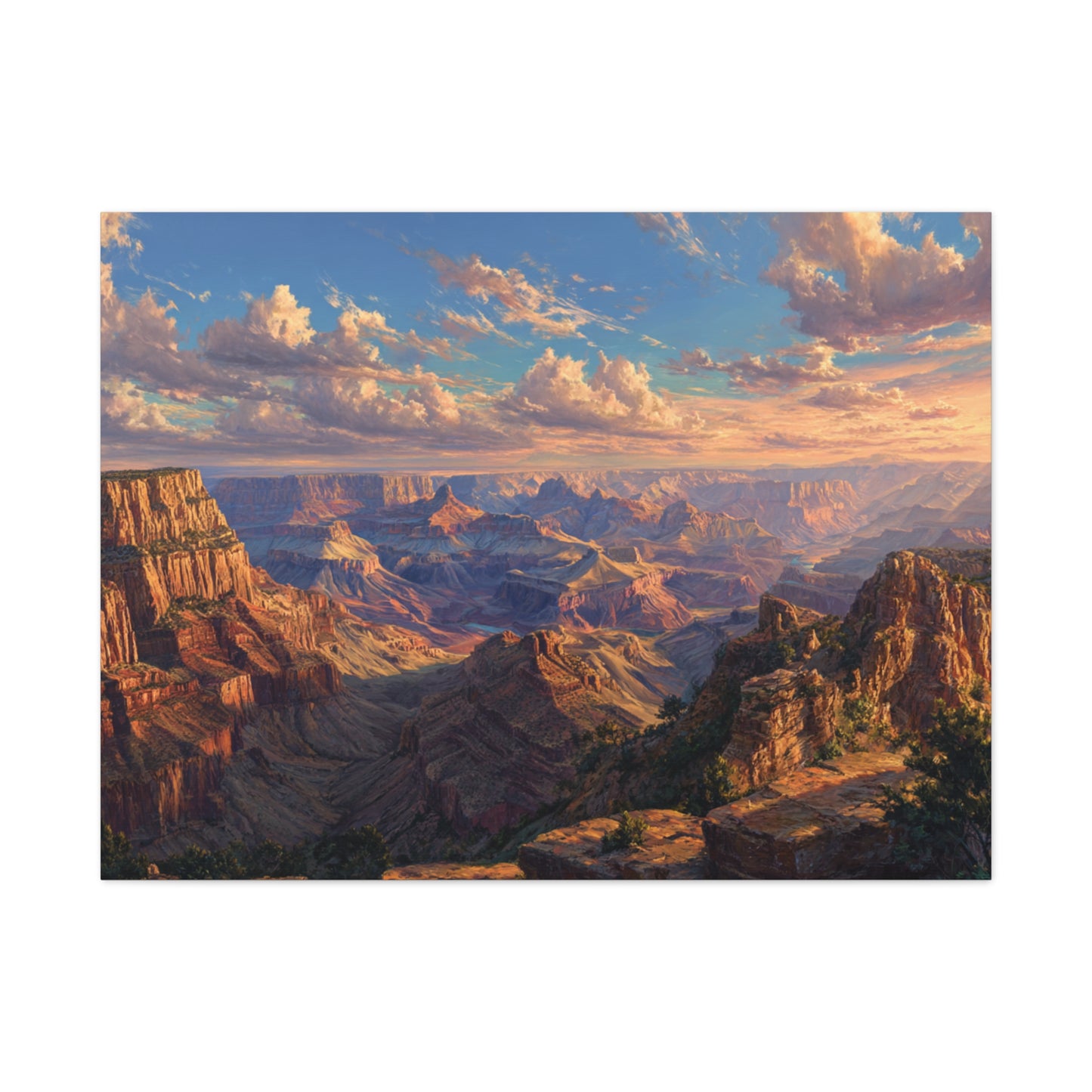 Grand Canyon Sunset Matte Canvas Wall Art — Stretched 1.25"