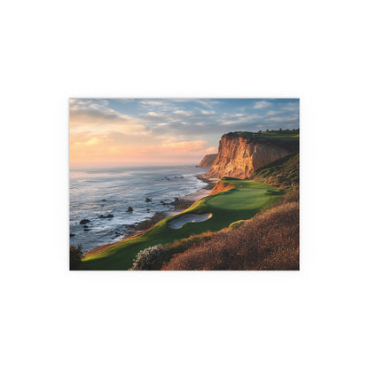 Scenic Golf Course Silk Poster — Indoor & Outdoor Golf Wall Art