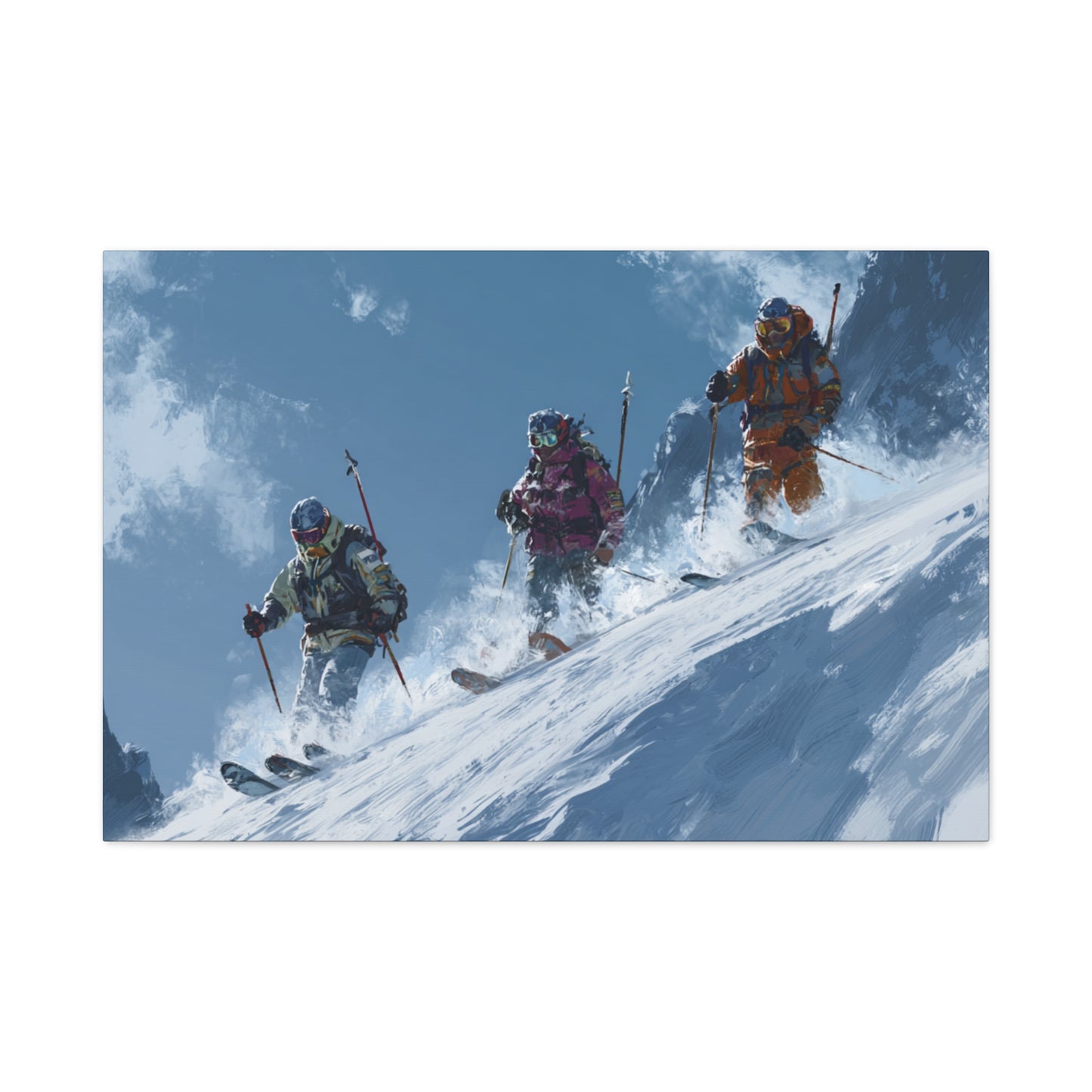 Ski Adventure Canvas Art