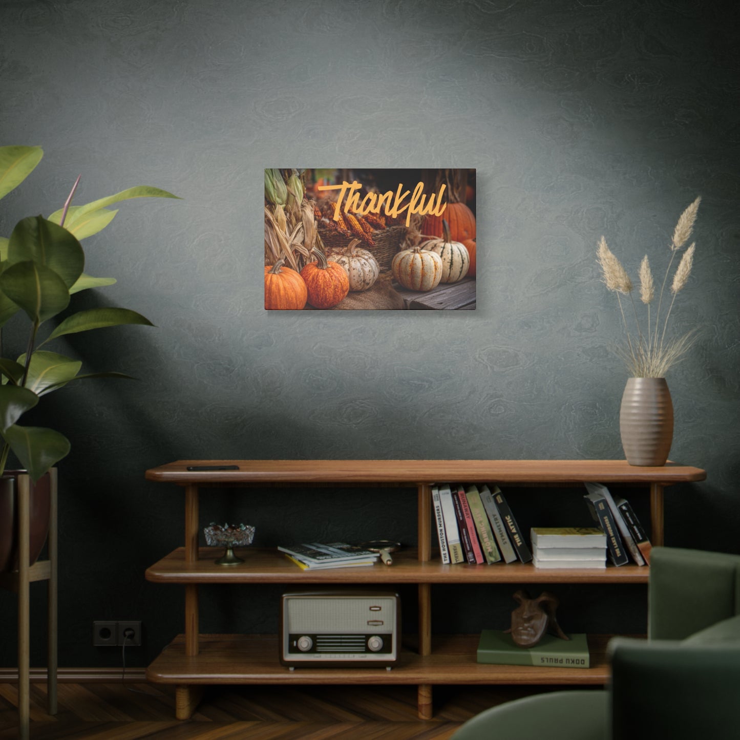 Thankful Fall Wall Art Canvas