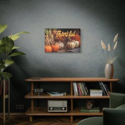 Thankful Fall Wall Art Canvas