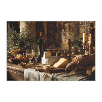 Vintage Still Life Feast - Silk Print Paper