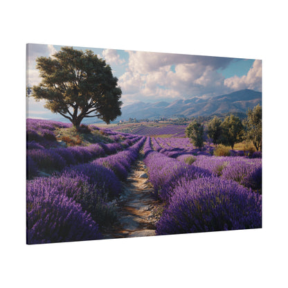 Lavender Field Canvas Print – Stretched Matte Wall Art
