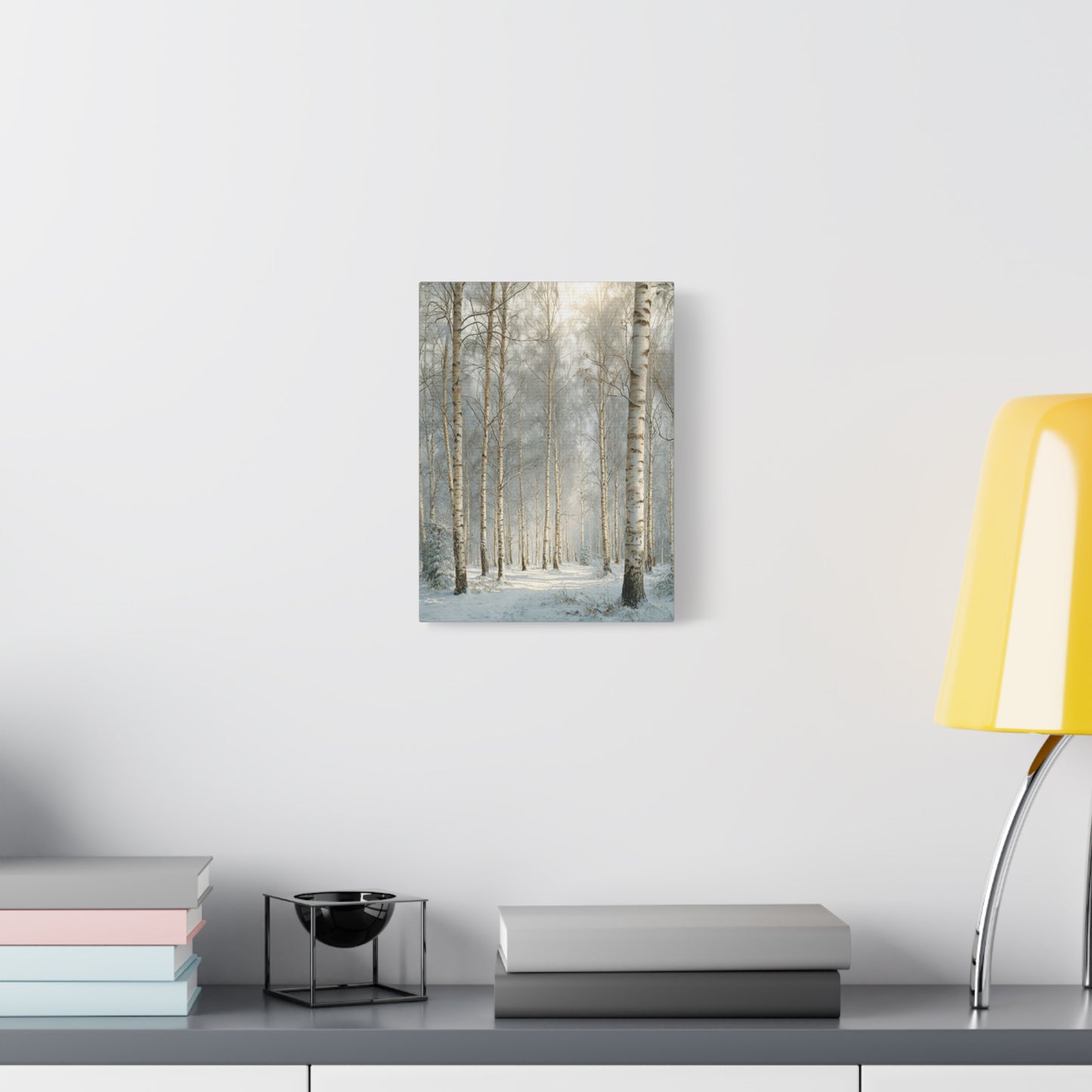 Birch Forest Matte Canvas Wall Art – Stretched 1.25" Landscape