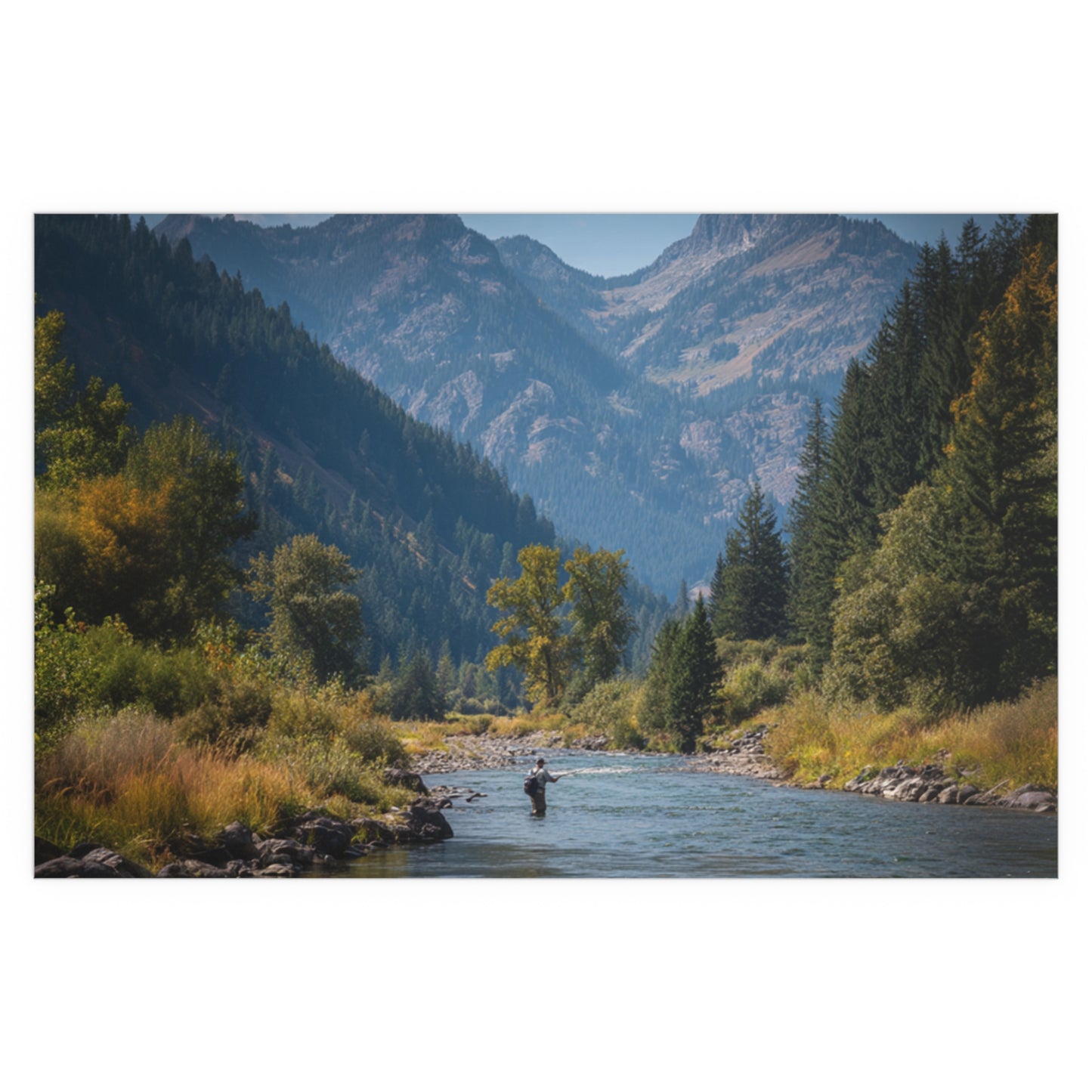 Copy of Canvas Art - Mountain Stream Fly Fishing