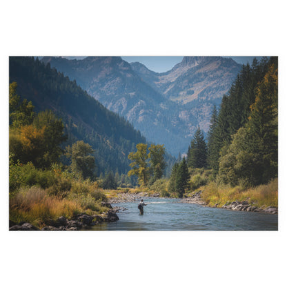 Copy of Canvas Art - Mountain Stream Fly Fishing
