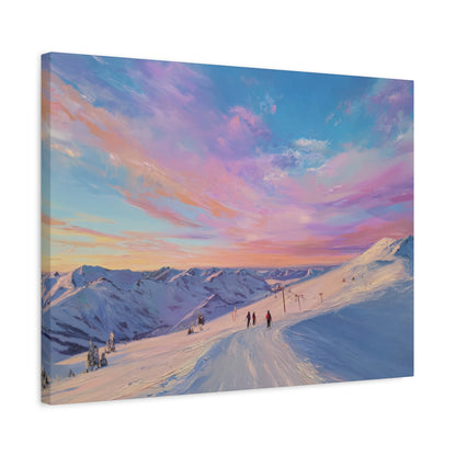 Mountain Sunset Canvas Art