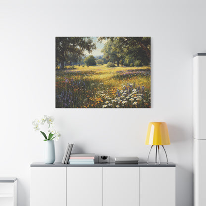 Wildflower Meadow Canvas Print — Matte Stretched Wall Art