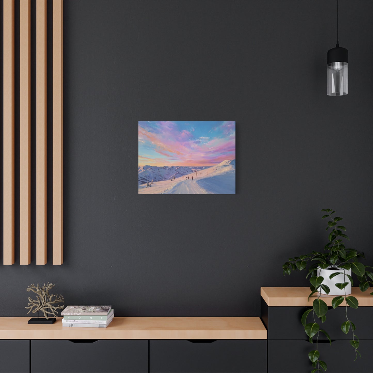 Mountain Sunset Canvas Art
