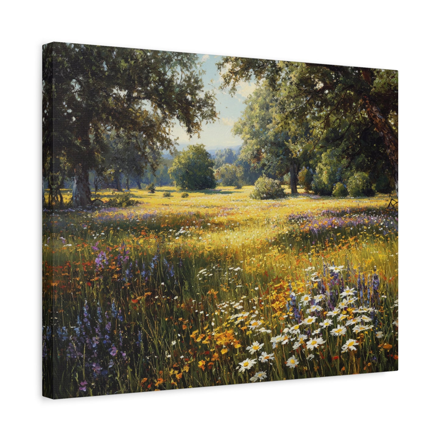 Wildflower Meadow Canvas Print — Matte Stretched Wall Art