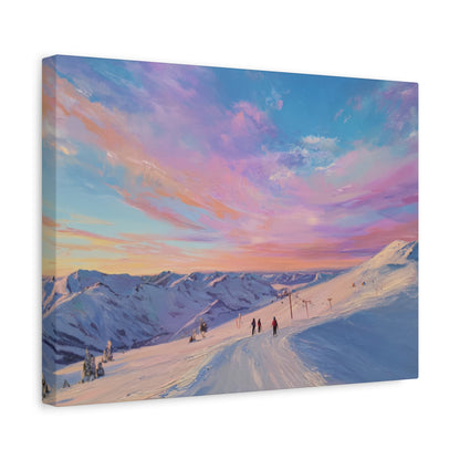 Mountain Sunset Canvas Art