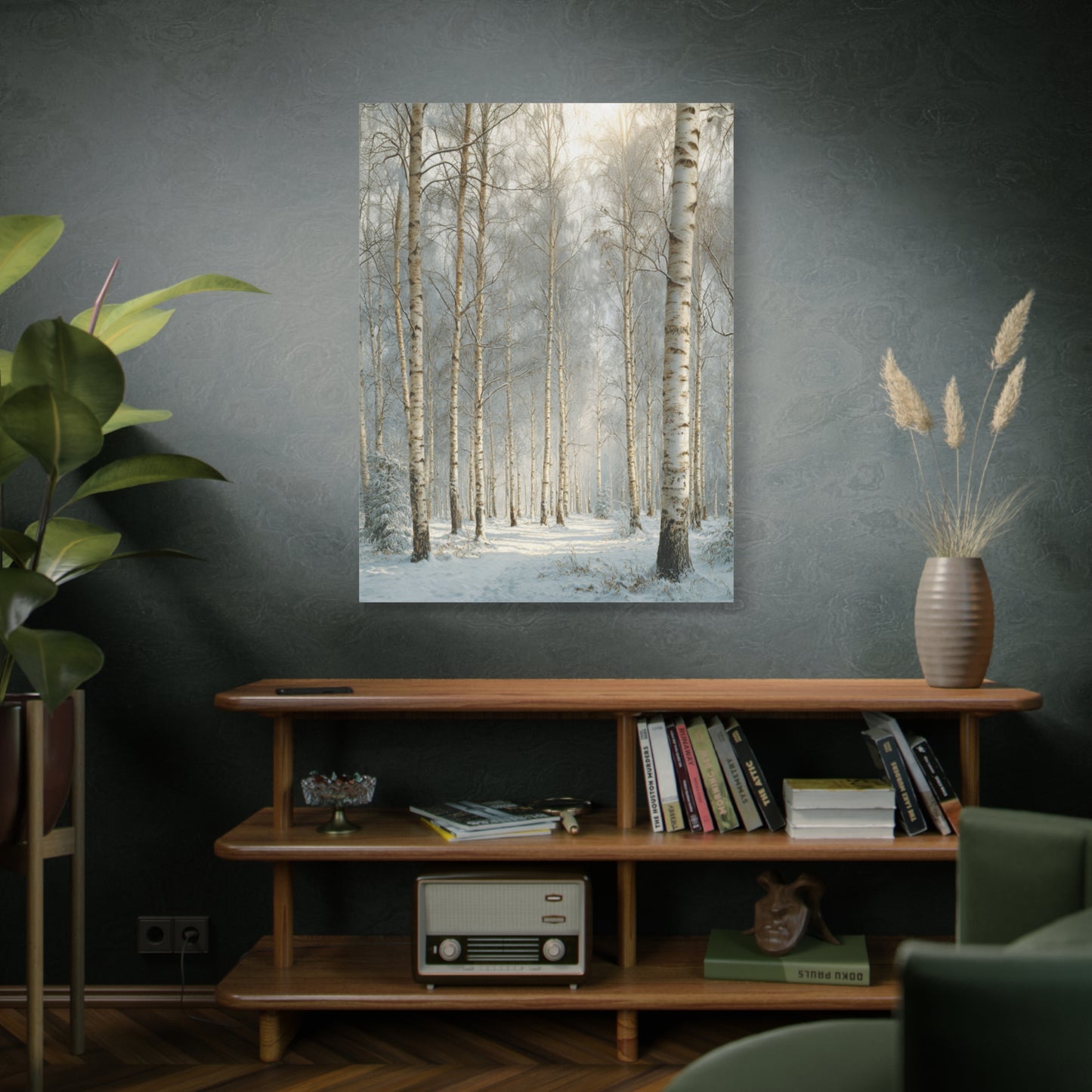 Birch Forest Matte Canvas Wall Art – Stretched 1.25" Landscape