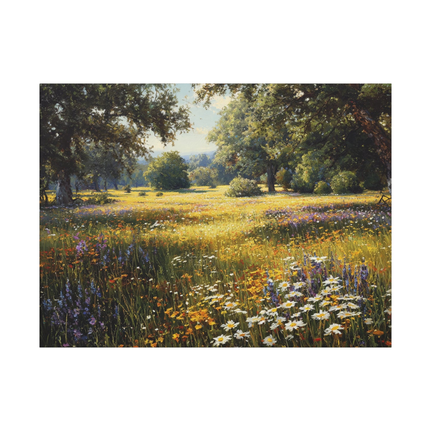 Wildflower Meadow Canvas Print — Matte Stretched Wall Art