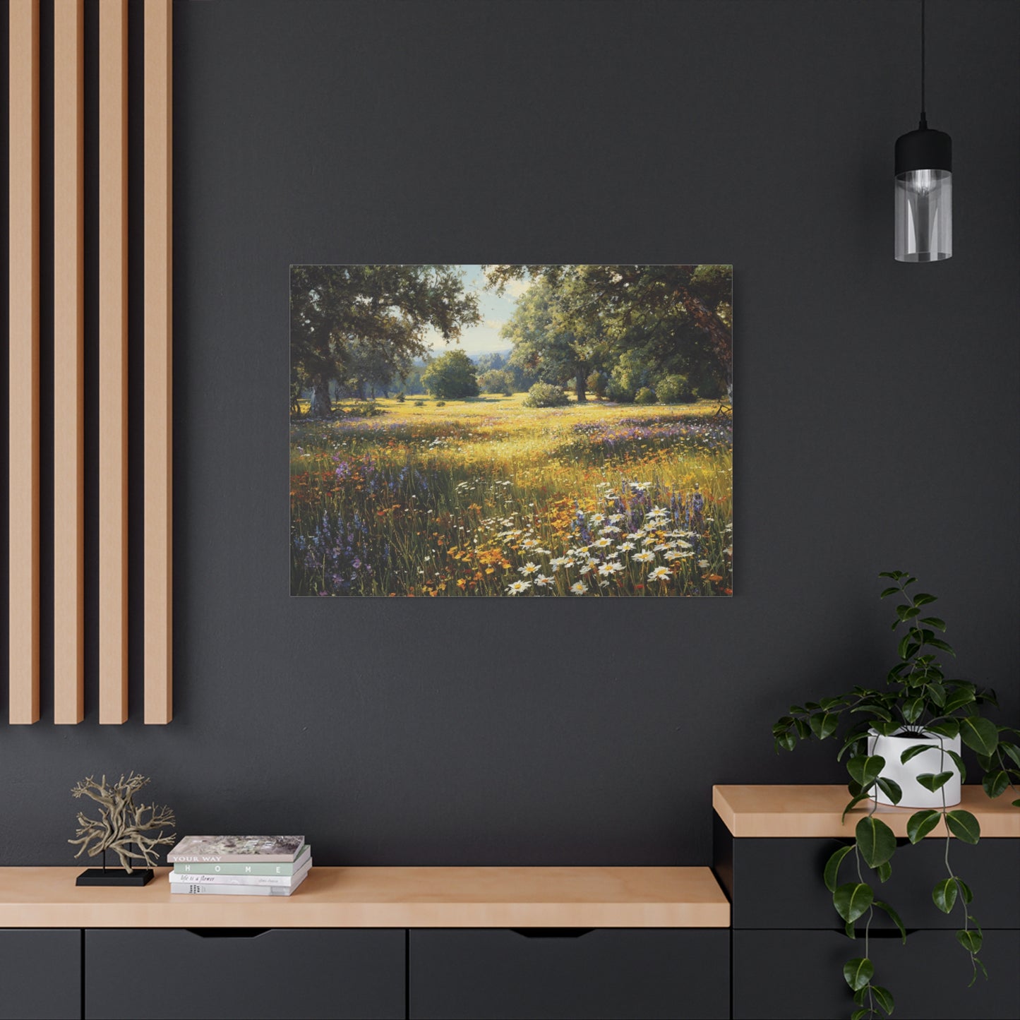 Wildflower Meadow Canvas Print — Matte Stretched Wall Art