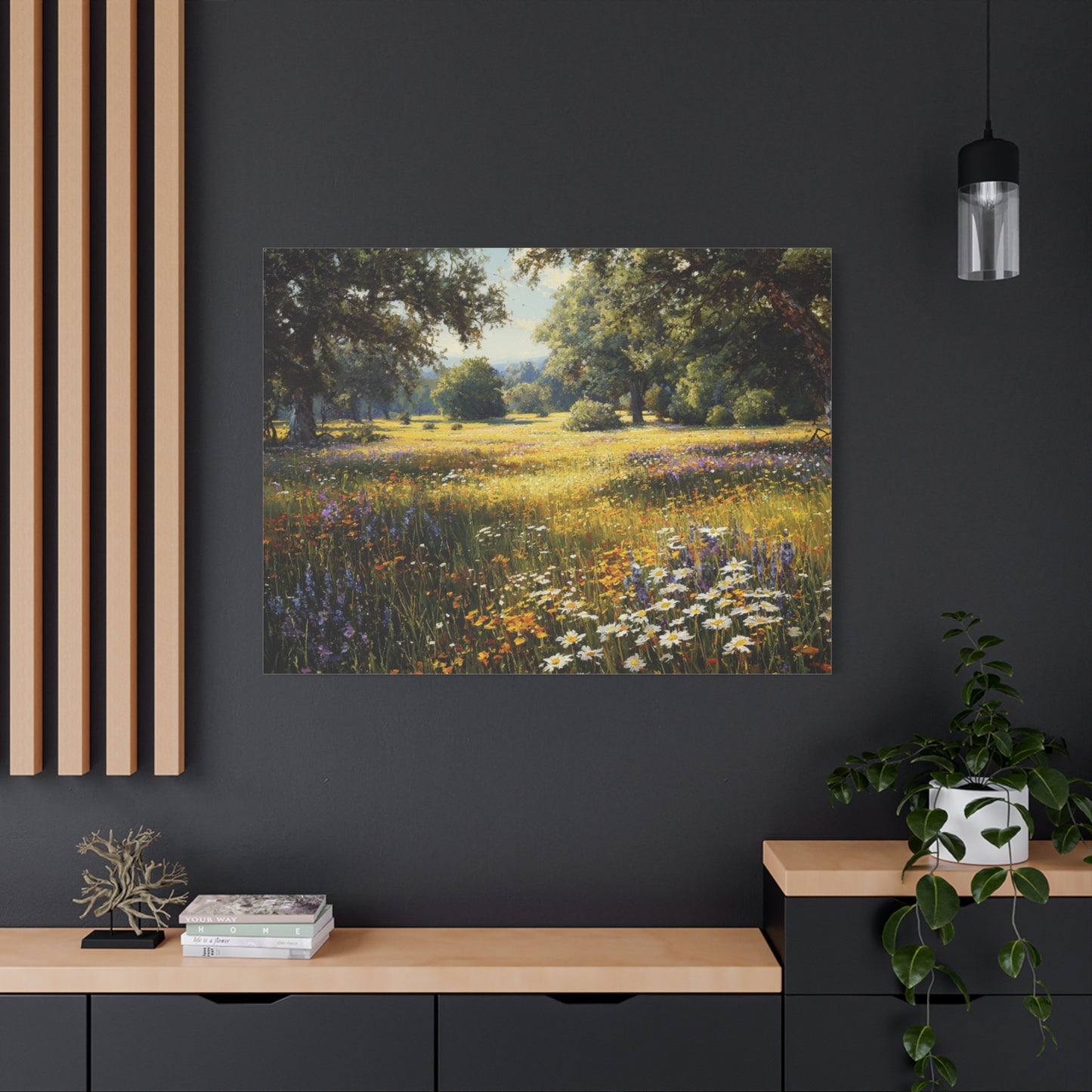 Wildflower Meadow Canvas Print — Matte Stretched Wall Art