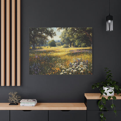 Wildflower Meadow Canvas Print — Matte Stretched Wall Art