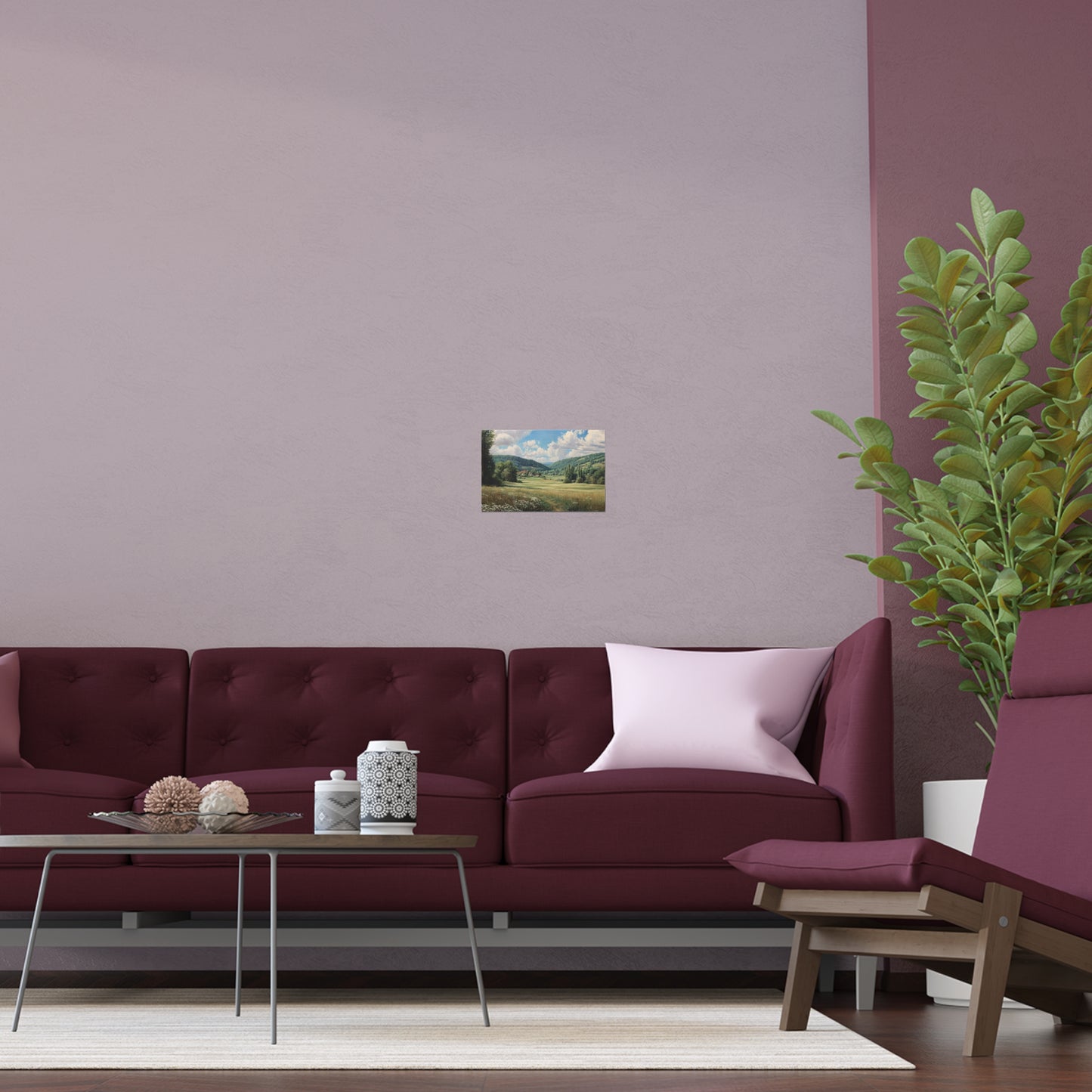 French Countryside Meadow — Silk Paper Print