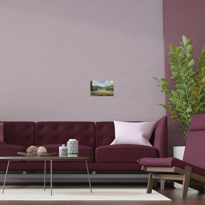 French Countryside Meadow — Silk Paper Print