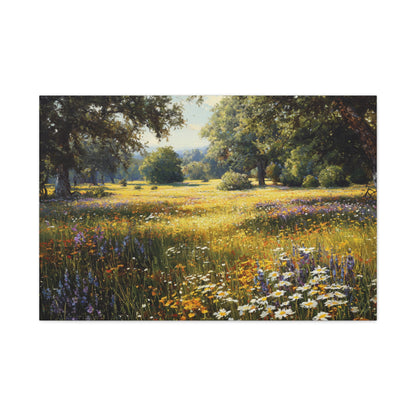 Wildflower Meadow Canvas Print — Matte Stretched Wall Art