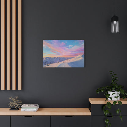 Mountain Sunset Canvas Art
