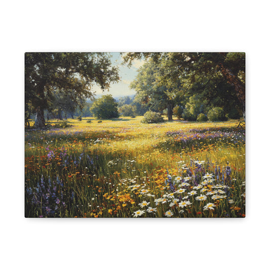 Wildflower Meadow Canvas Print — Matte Stretched Wall Art