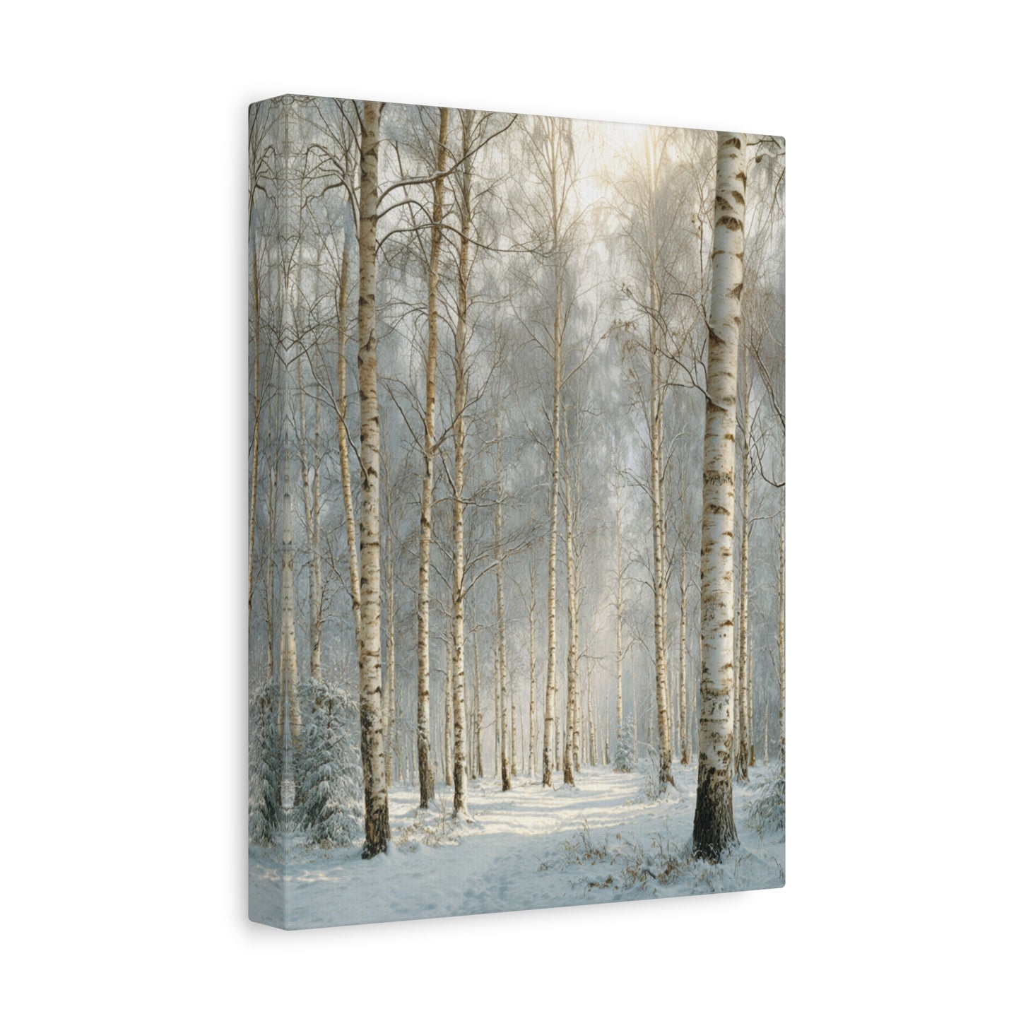Birch Forest Matte Canvas Wall Art – Stretched 1.25" Landscape