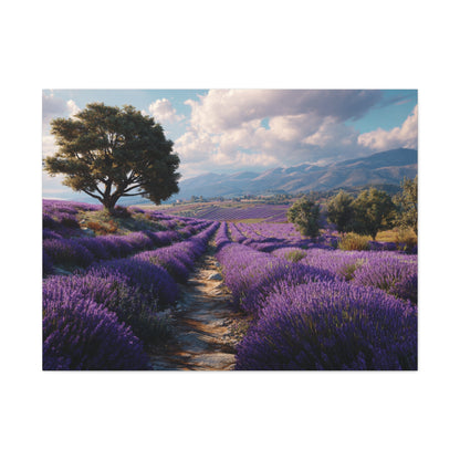 Lavender Field Canvas Print – Stretched Matte Wall Art