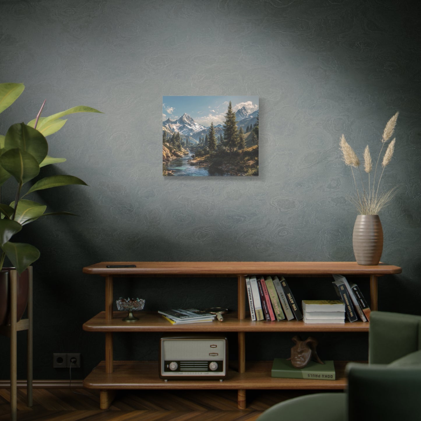 Canvas Print - Mountain Stream on a Beautiful Day