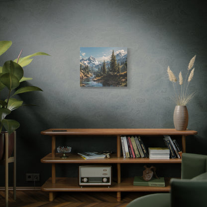 Canvas Print - Mountain Stream on a Beautiful Day