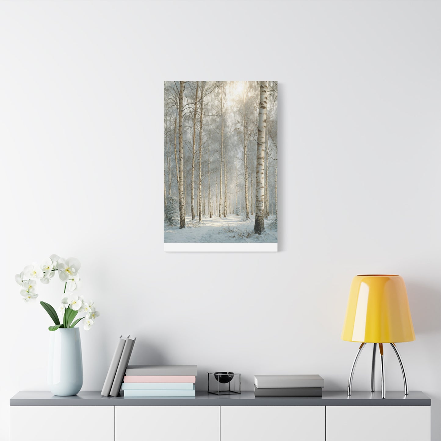 Birch Forest Matte Canvas Wall Art – Stretched 1.25" Landscape