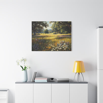 Wildflower Meadow Canvas Print — Matte Stretched Wall Art