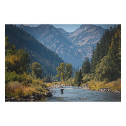 Copy of Canvas Art - Mountain Stream Fly Fishing