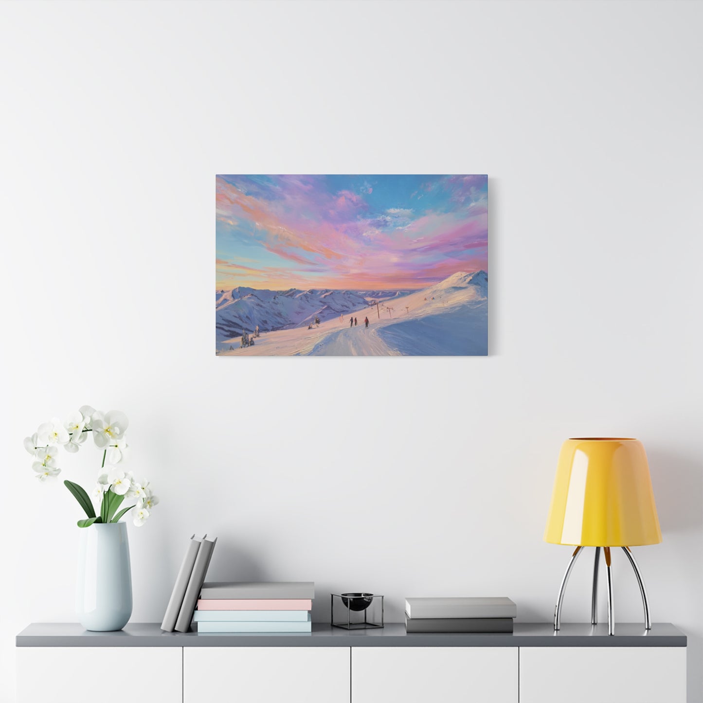 Mountain Sunset Canvas Art