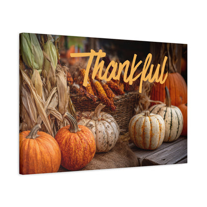Thankful Fall Wall Art Canvas