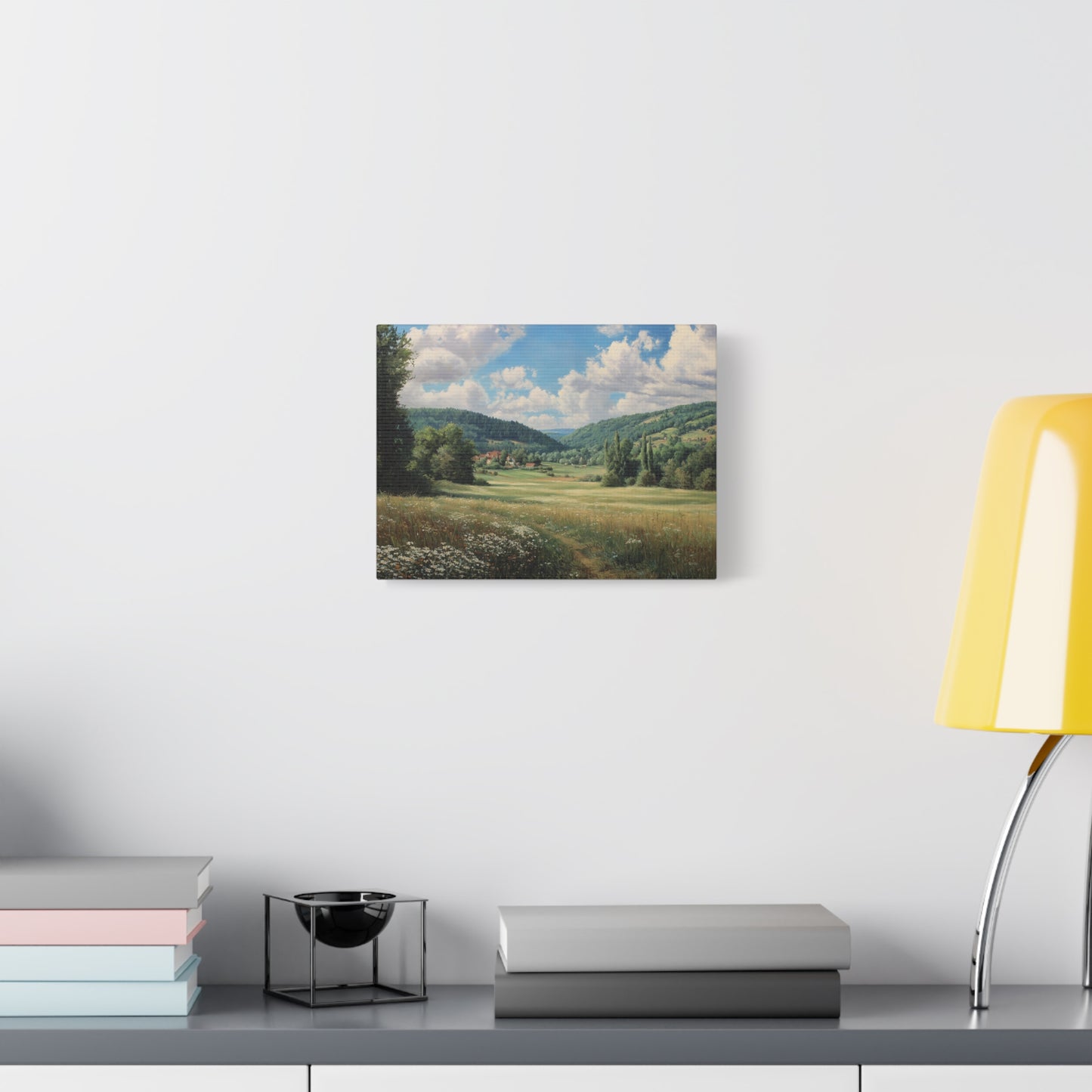 Countryside Meadow Canvas Print — Stretched Matte Wall Art