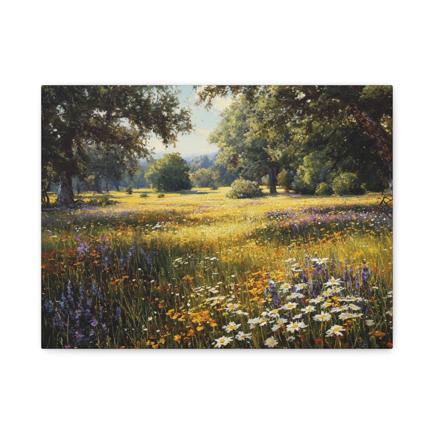 Wildflower Meadow Canvas Print — Matte Stretched Wall Art