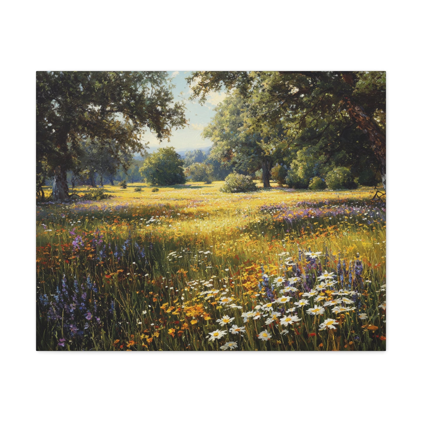 Wildflower Meadow Canvas Print — Matte Stretched Wall Art