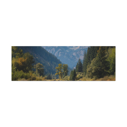 Canvas Art - Mountain Stream Fly Fishing