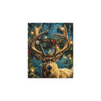 Whimsical Christmas Silk Paper Print — Indoor/Outdoor Holiday Wall Art