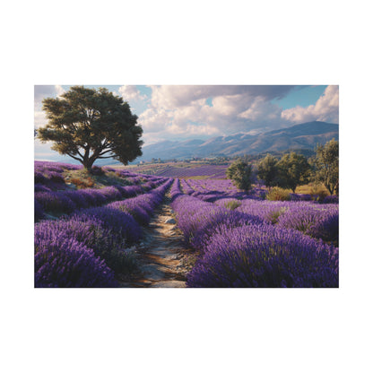 Lavender Field Canvas Print – Stretched Matte Wall Art