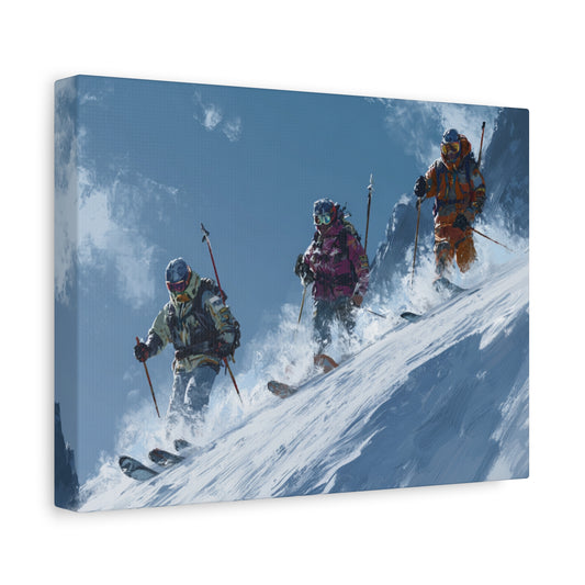 Ski Adventure Canvas Art