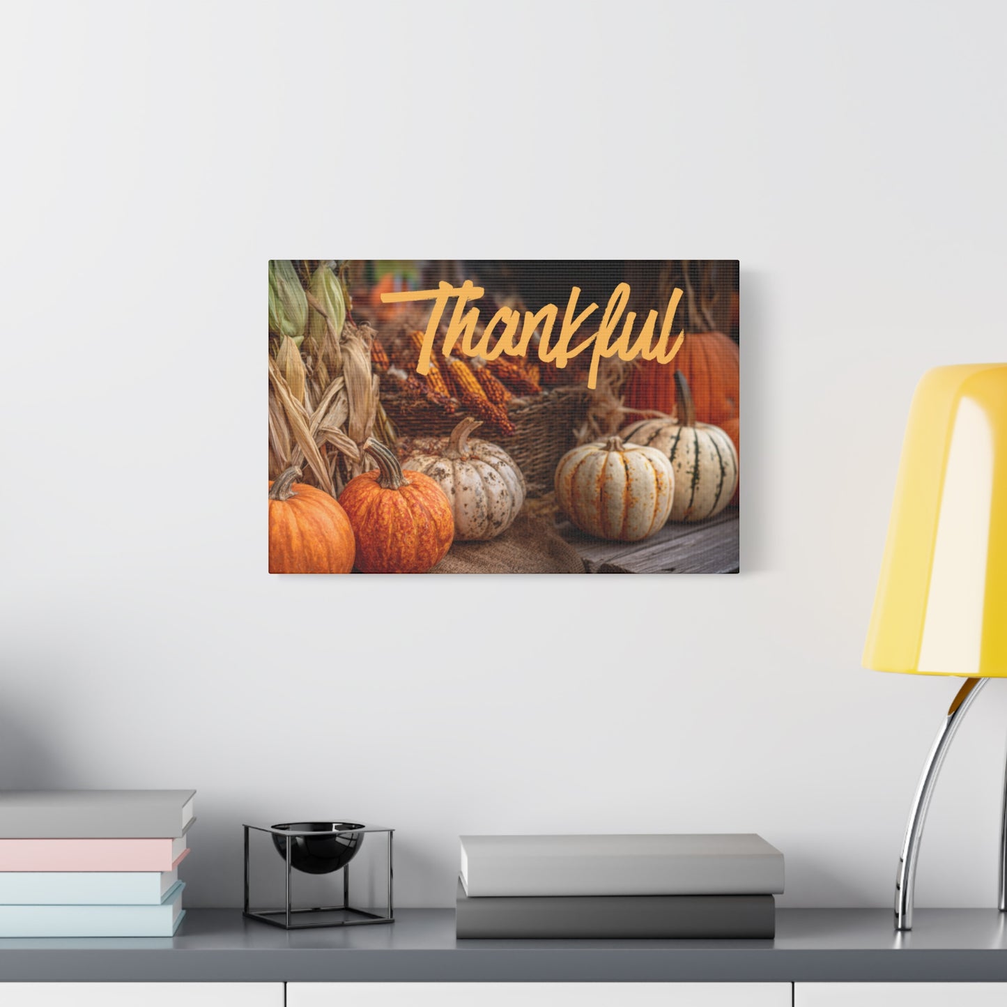 Thankful Fall Wall Art Canvas