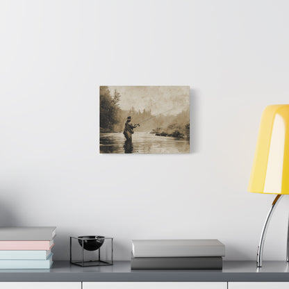 Vintage Fly Fishing Canvas Art