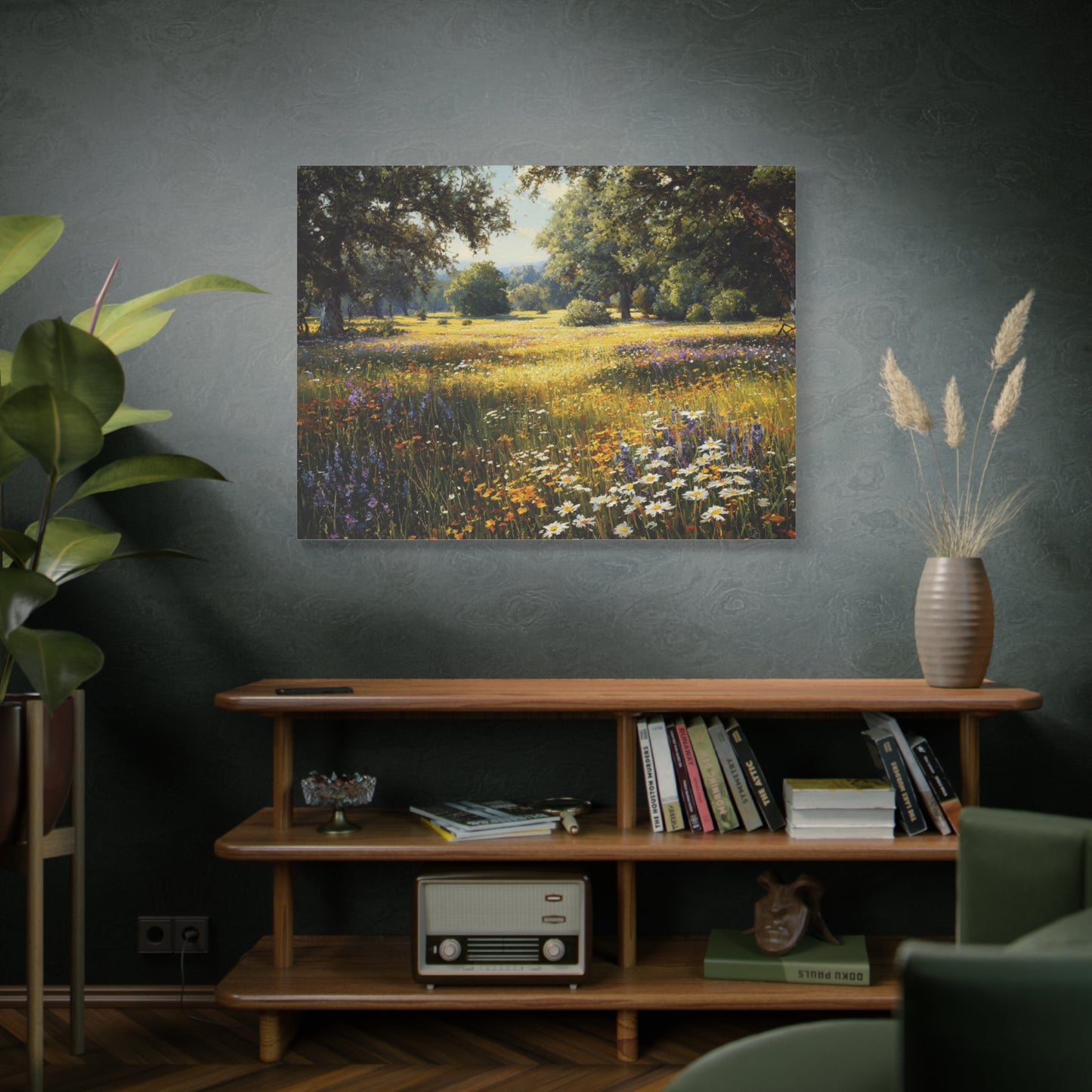 Wildflower Meadow Canvas Print — Matte Stretched Wall Art