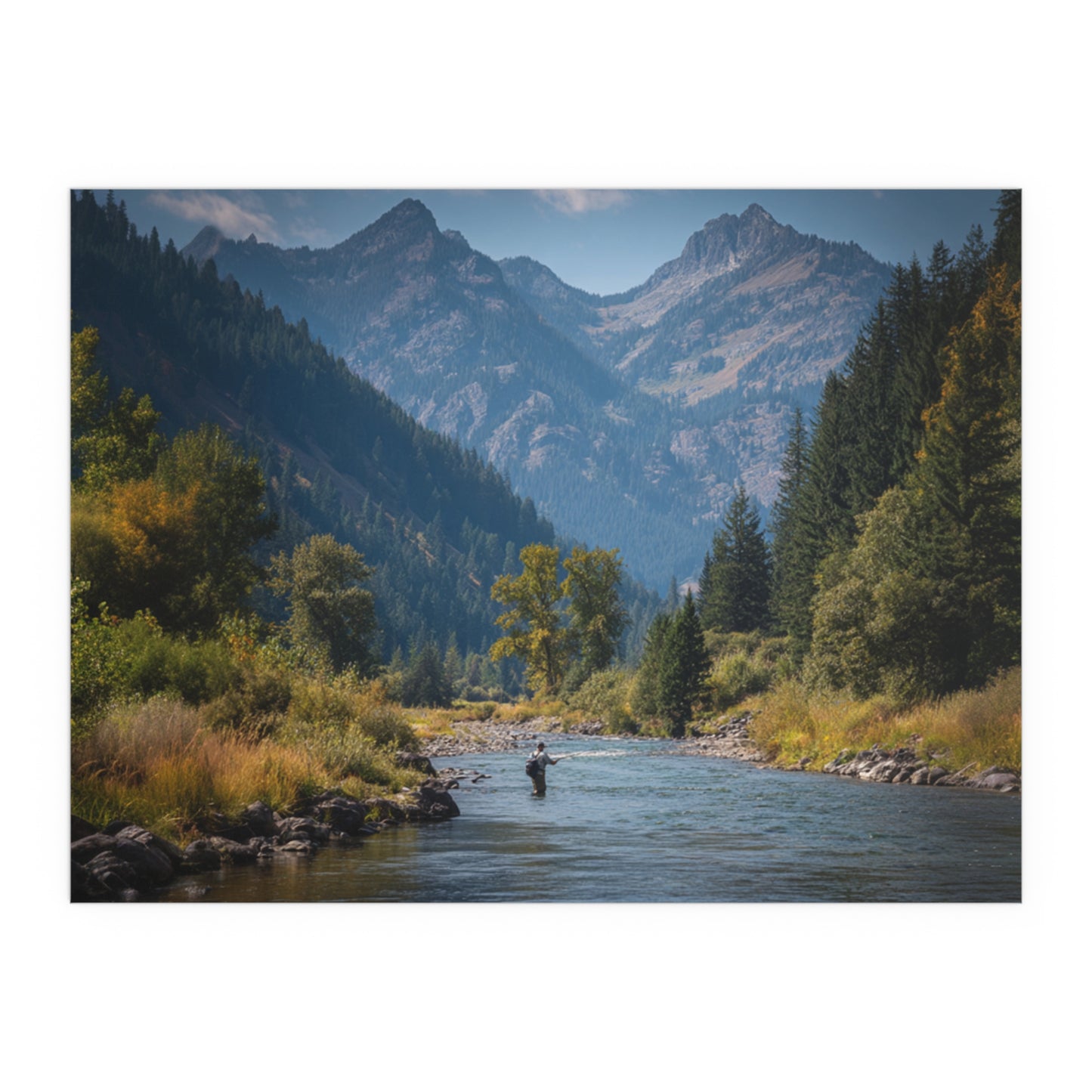 Copy of Canvas Art - Mountain Stream Fly Fishing