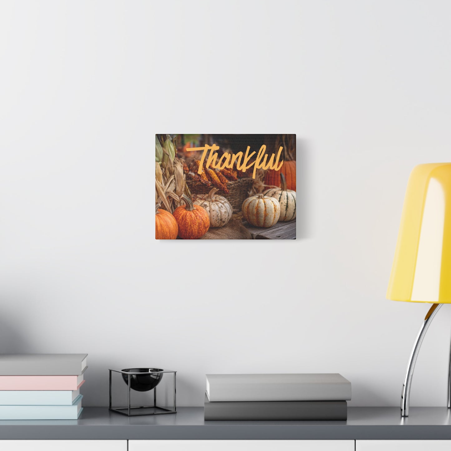Thankful Fall Wall Art Canvas