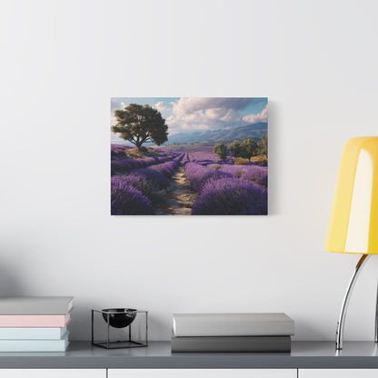Lavender Field Canvas Print – Stretched Matte Wall Art