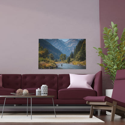 Copy of Canvas Art - Mountain Stream Fly Fishing