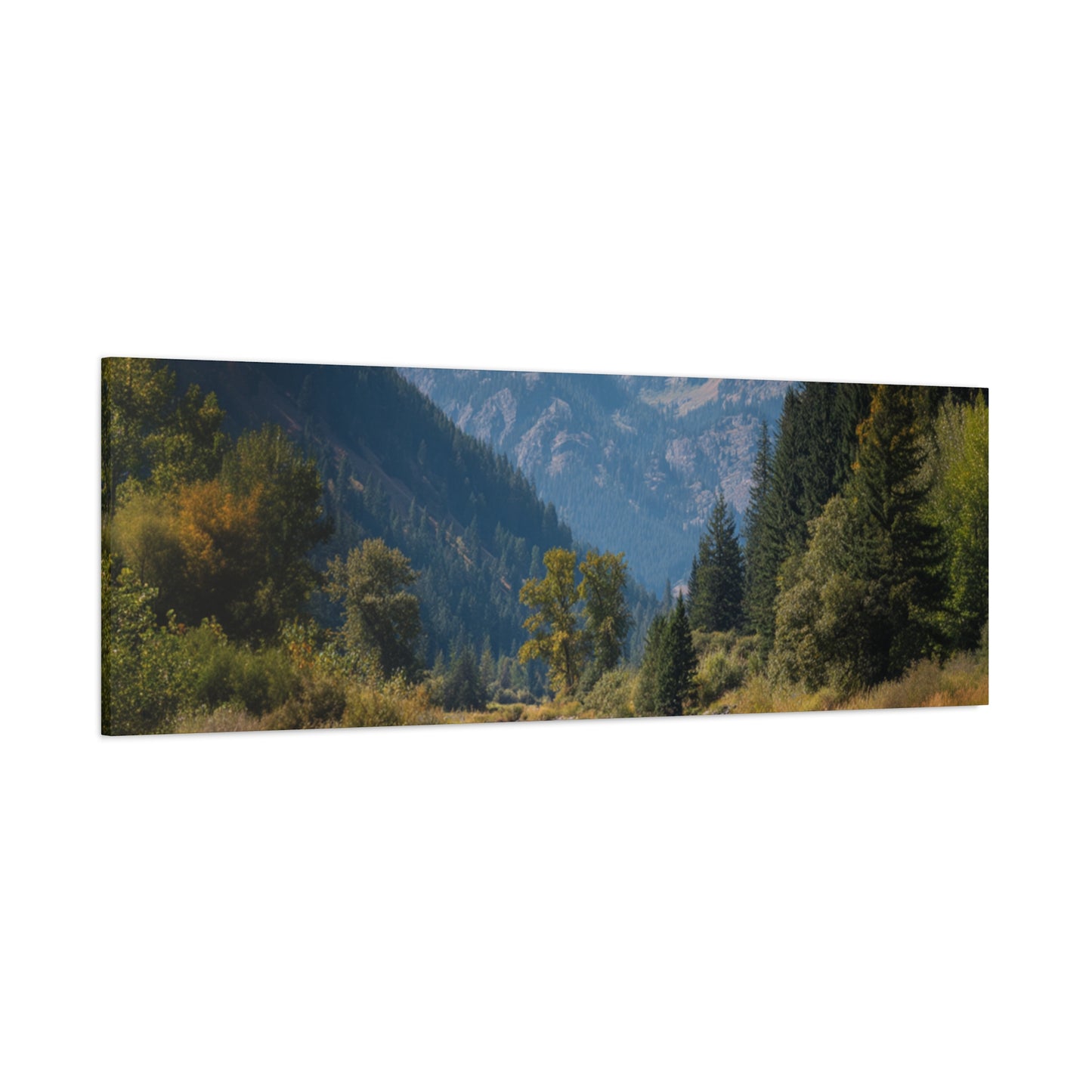 Canvas Art - Mountain Stream Fly Fishing